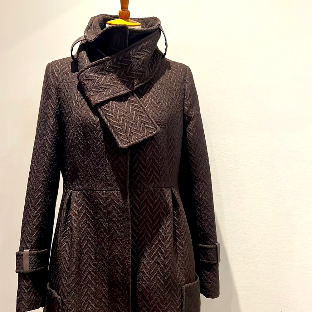 ‼️ Mackage jacket coat brown textured fitted amazing quality